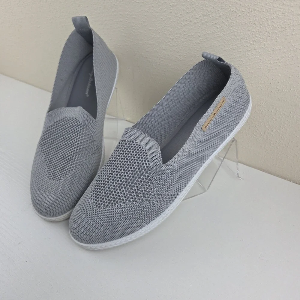 Tommy Bahama Women 8.5 Gray Slip On Shoe Boat Comfort‎